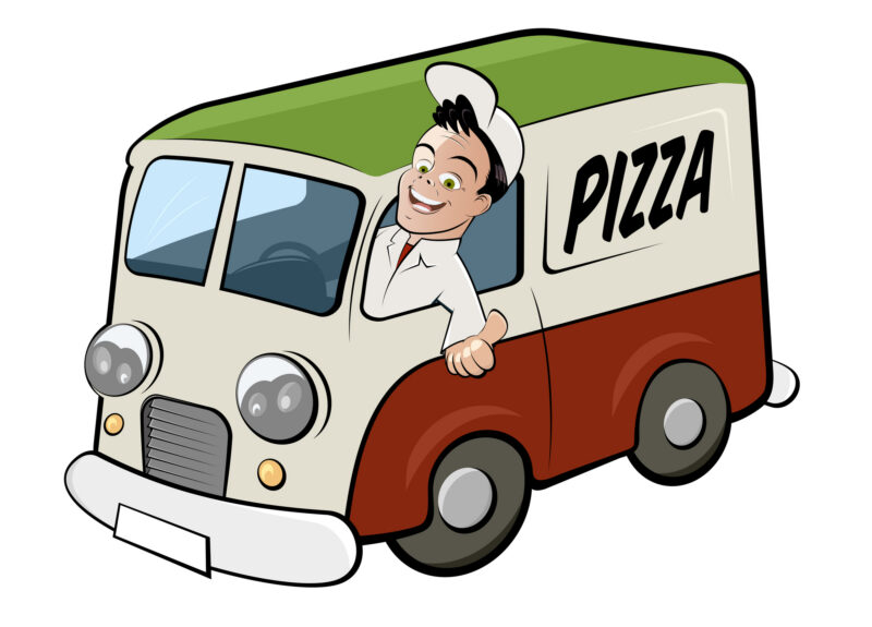 pizza delivery truck
